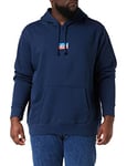 Levi's Men's Standard Graphic Sweatshirt Hoodie, Mini Sportswear Dress Blues, XS