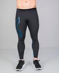 2xu Compression Tights Black/Printed Blue - XL