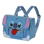 Disney Lilo et Stitch Tongue-Sac à Bandoulière-Sac à Dos Satchel, Bleu, 26 x 20 cm