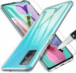 Coque Silicone Transparente + 1 Verre Trempe Pour Samsung A51 5G Little Boutik®