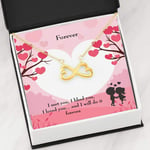 Express Your Love Gifts Forever Infinity Stainless Steel Pendant Message Card Wife Gift