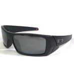 Oakley Sunglasses Gascan OO9014-4360 Matte Black Wrap Frames with Gray Lenses