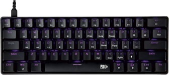 CA-100 Clavier Gamer Compacte Mécanique TKL 64 Touches Anti Ghosting Rétro-Eclairage USB