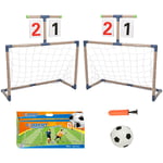 Skecten - Lot de 2, Cage de Football pour Enfants, Pliable, Filet de Football, Montage Rapide, pour Jardin, Cours