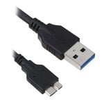 Noir Micro USB 3.0 Data Câble 3 FT Pour Samsung Galaxy S5/Galaxy Note 3