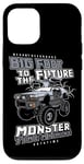 Coque pour iPhone 12/12 Pro Camion de machine amusant des années 80 Monster Time pour garçons et enfants