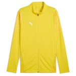 PUMA Träningsjacka teamCUP - Faster Yellow/Silver, storlek X-Large