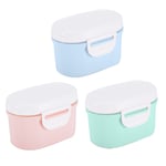 Portable Milk Powder Sealing Storage Box Microweave Freezer Safe (Blue L)