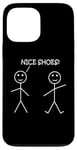 Coque pour iPhone 13 Pro Max Nice Shoes Sarcasme Funny Stickman Stick Figure Sarcastique Pun