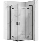 Cabine de douche REA Hugo Double Black 80x80