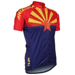 Factory8 - Cycling - Cycling Gear - Team Arizona Men's Short Sleeve Cycling Jersey - Blue - L