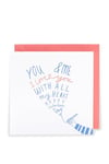 Kindred - Love You With all My Heart Note - Valentines Card