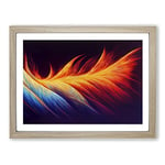 The Dazzling Modern Abstract Art H1022 Framed Print for Living Room Bedroom Home Office Décor, Wall Art Picture Ready to Hang, Oak A2 Frame (64 x 46 cm)