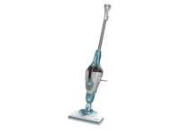 Black+Decker Steam-Mop Bhsm1610dsm - Ångdammsugare - Skaft/Handhållen (2-I-1) - Vit/Aqua