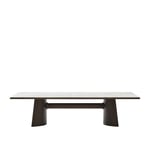 Poliform - Kensington Table 300 cm, Brushed Metal Bronze, Top Matt Sahara Noir Marble - Matbord - Jean-Marie Massaud - Brun - Metall/Sten