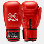 STING: IBA COMPETITION BOXNINGSHANDSKAR - RÖD (10oz)