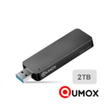 Qumox 2TB 2 TB Disque dur Flash SSD portable Solid State Flash Drive USB 3.1 Stick 420MB/s