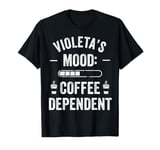 VIOLETA Personalized Cute Coffee Girls VIOLETA Name T-Shirt