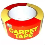 2 DOUBLE SIDED MULTI-PURPOSE STRONG ADHESIVE TAPE CARPET TAPE HEAVY DUTY 48x 25m