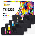 4x TK5220 Toner Fits For Kyocera Ecosys M5521cdn M5521cdw P5021cdn P5021cdw VAT