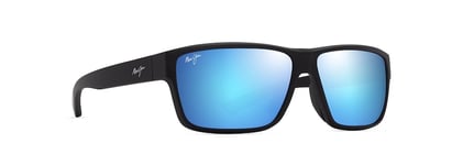 Maui Jim Uila Asian Fit Matte Black/Blue Hawaii Solbriller