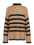 Ovalis Knit T-Neck Beige Second Female