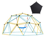 VEVOR Climbing Dome 10FT Geometric Dome Climber with Hammock Swing Jungle Gym