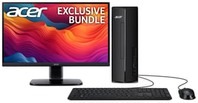 Acer XC-1710 i3 8GB 256GB Desktop PC & 23.8in Monitor Bundle