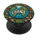 Plant the Seed of Change on Planet Earth PopSockets Adhesive PopGrip