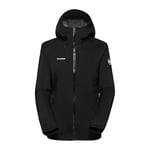 Mammut Veste d'extérieur à capuche Hardshell pour femme, Noir. Taille S, S