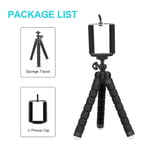 trépied pliable en forme de pieuvre pour Smartphone,pour Cramera Gopro 9/8/7,IPhone,Samsung,Xiaomi,Huawei,téléphone portable - Type Black Tripod U Clip