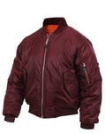 Rothco MA-1 Bomberjacka / Pilot Jacka (Maroon, 3XL) 3XL Maroon