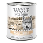 Wolf of Wilderness Adult 6 x 800 g  - Mossy Miles -  Fjærkre med kanin