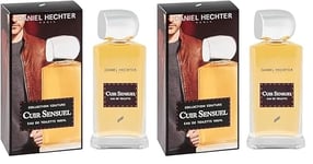 DANIEL HECHTER - Eau de Toilette Homme Collection Couture Cuir Sensuel - 100 ml (Lot de 2)