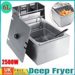 6L Electric Deep Fat Fryer Non-Stick Stainless Steel Healthy Food Frying 6L Oil