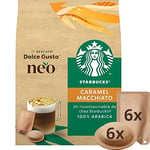 NEO Starbucks® Caramel Macchiato - 30 Dosettes de café et 30 sachets de lait - Compatibles uniquement avec les machines à café NESCAFÉ® Dolce Gusto® NEO