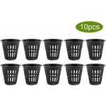 10pcs / Set Paniers Hydroponiques Plantes Tasses Pots en Plastique Réutilisable Durable Jardin Net Pépinière Seau Panier pour Jardin Hydroponique