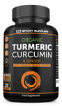 Organic Turmeric Capsules High Strength and Black Pepper with Active Curcumin...