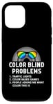 Coque pour iPhone 12/12 Pro Color Blind Problems Lunettes de test de cécité Arc-en-ciel