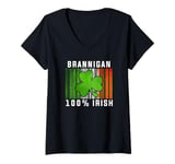 Womens Brannigan Irish Family Name V-Neck T-Shirt