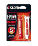 COLLE EPOXY SADER MULTI USAGES TUBE PRISE RAPIDE METAUX CERAMIQUE FAIENCE