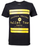 Pokemon Trainer Pallet Town T-Shirt Svart (Large)