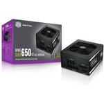 COOLER MASTER MWE Gold 650W FM V2 - Alimentation 650W 100% modulaire  (Certifiée 80 Plus GOLD Garantie 5 ans) Câbles plats noir