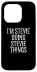 Coque pour iPhone 15 Pro Je suis Stevie Doing Stevie Things Funny Vintage