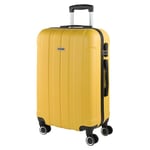 ITACA - Valise Moyenne, Valises Rigides, Valise Rigide, Valise Semaine pour Tout Voyage, Valise Soute de Luxe 771160, Jaune