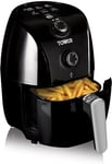 Low Wattage 900w Vortx Compact Air Fryer Rapid Air Circulation 30min Timer 1.5L