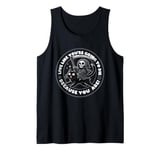 Live Like You're Going to Die - Funny Grim Reaper Riding Cat Tank Top