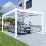 Carport aluminium blanc Trigano libeccio - 16 m²