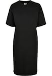 Urban Classics Women's Organic Oversized Slit Tee Dress, Black, 5XL