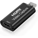 Cartes de Capture Audio vidéo 1080p Adaptateur HDMI vers USB Carte Portable Plug Play Capture pour Streaming vidéo en Direct E